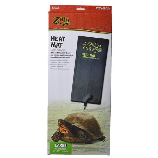 Zilla Heat Mat Terrarium Heater, Large - 24 Watt - 50-60 Gallon Tanks-Small Pet-Zilla-PetPhenom