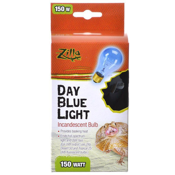Zilla Incandescent Day Blue Light Bulb for Reptiles, 150 Watt-Fish-Zilla-PetPhenom