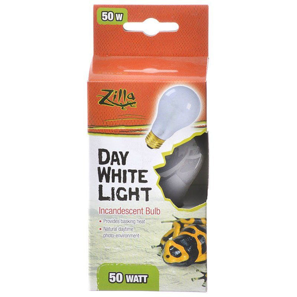 Zilla Incandescent Day White Light Bulb for Reptiles, 50 Watt-Fish-Zilla-PetPhenom