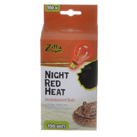 Zilla Incandescent Night Red Heat Bulb for Reptiles, 150 Watt-Fish-Zilla-PetPhenom