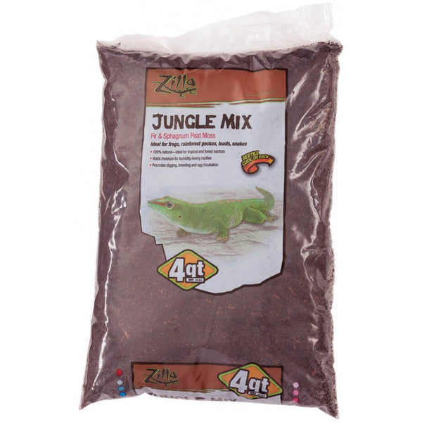 Zilla Lizzard Litter Jungle Mix - Fir & Sphagnum Peat Moss, 4 Quarts-Small Pet-Zilla-PetPhenom