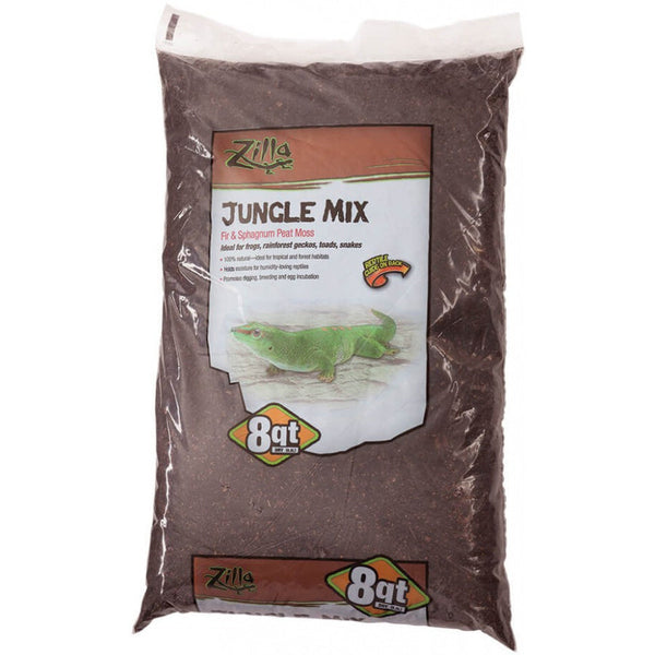 Zilla Lizzard Litter Jungle Mix - Fir & Sphagnum Peat Moss, 8 Quarts-Small Pet-Zilla-PetPhenom