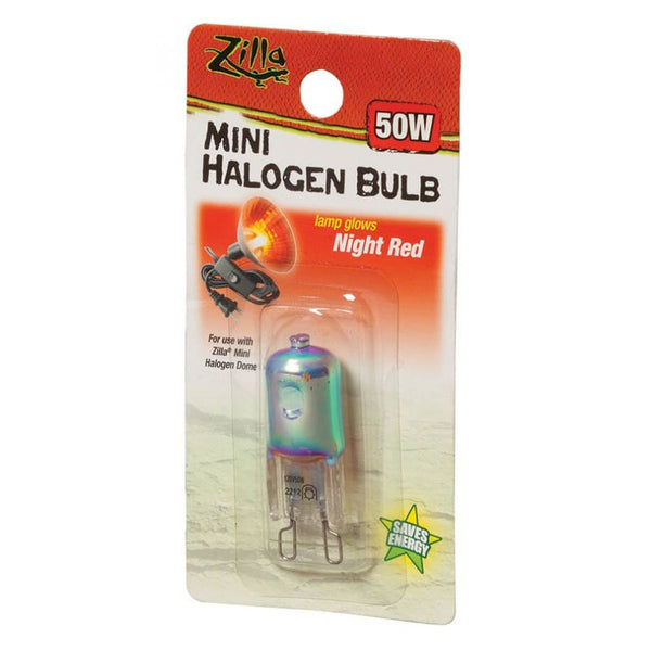 Zilla Mini Halogen Bulb - Night Red, 50W-Small Pet-Zilla-PetPhenom