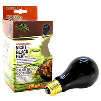 Zilla Night Time Black Light Incandescent Heat Bulb, 150 Watts-Small Pet-Zilla-PetPhenom