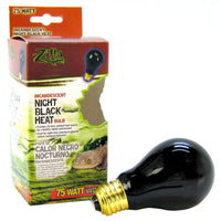 Zilla Night Time Black Light Incandescent Heat Bulb, 75 Watts-Small Pet-Zilla-PetPhenom