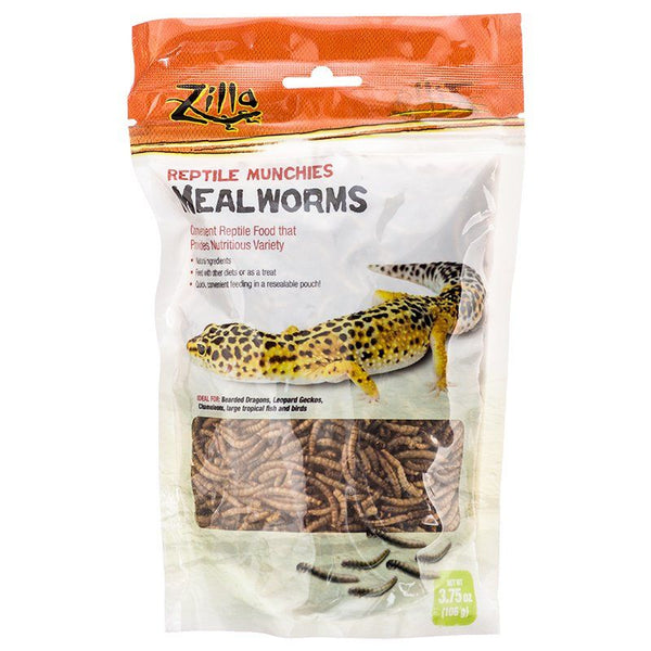 Zilla Reptile Munchies - Mealworms, 3.75 oz-Small Pet-Zilla-PetPhenom