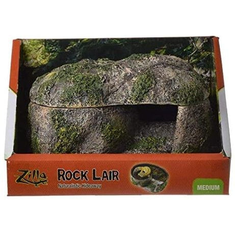 Zilla Rock Lair for Reptiles, Medium - (5.75"L x 8.5"W x 5.25"H)-Small Pet-Zilla-PetPhenom