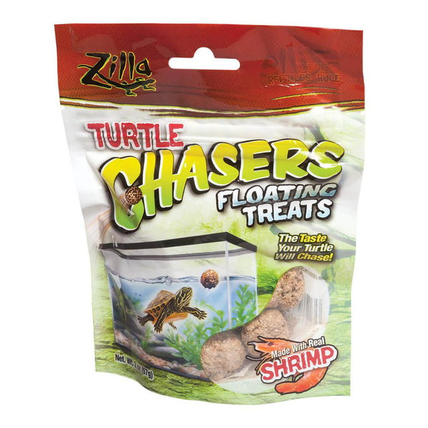 Zilla Turtle Chasers Floating Treats Shrimp 2 ounces 5.125" x 1.75" x 6.5"-Small Pet-Zilla-PetPhenom