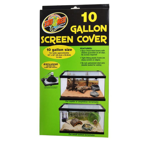 Zoo Med 10 Gallon Screen Cover 20" x 10", 1 count-Small Pet-Zoo Med-PetPhenom