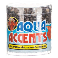 Zoo Med Aquatic Aqua Accents Aquarium Substrate - Dark River Pebbles, .5 lbs-Fish-Zoo Med-PetPhenom