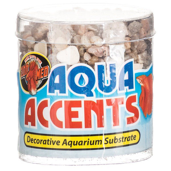 Zoo Med Aquatic Aqua Accents Aquarium Substrate - Light River Pebbles, .5 lbs-Fish-Zoo Med-PetPhenom