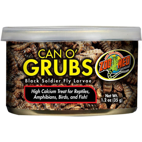 Zoo Med Can O Grubs Black Soldier Fly Larvae High Calcium Treat-Small Pet-Zoo Med-PetPhenom