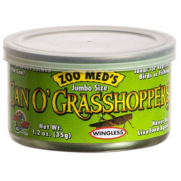 Zoo Med Can O' Jumbo Sized Grasshoppers, 1.2 oz-Small Pet-Zoo Med-PetPhenom