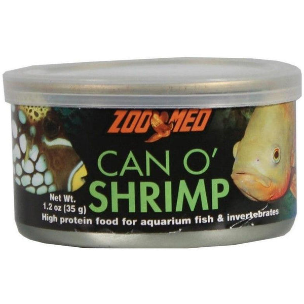 Zoo Med Can O Shrimp High Protein Food for Aquarium Fish & Invertebrates, 1.2 oz-Small Pet-Zoo Med-PetPhenom