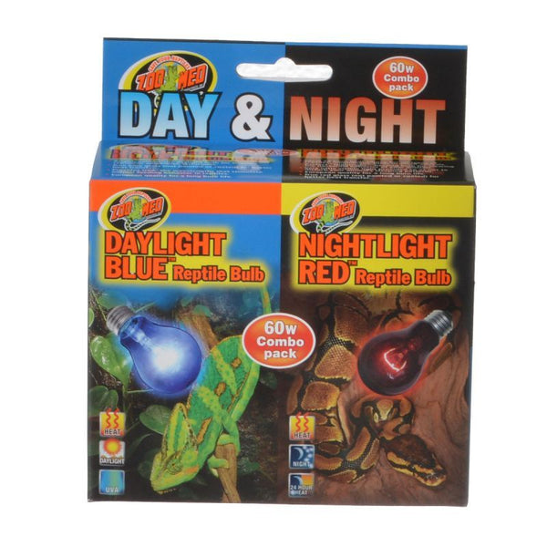 Zoo Med Day & Night Reptile Bulbs Combo Pack, 60 Watts - Combo Pack-Small Pet-Zoo Med-PetPhenom