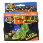 Zoo Med Daylight Reptile Bulb Blue, 2 count (60 watt)-Small Pet-Zoo Med-PetPhenom