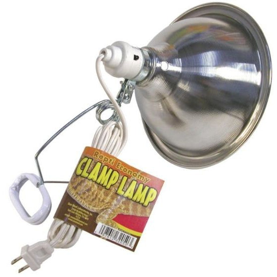 Zoo Med Economy Chrome Clamp Lamp with 8.5 Inch Dome, 8.5"-Small Pet-Zoo Med-PetPhenom