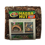 Zoo Med Habba Hut Natural Half Log with Bark Shelter, Medium (5"L x 4.75"W x 2.75"H)-Small Pet-Zoo Med-PetPhenom