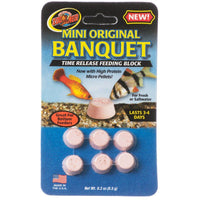 Zoo Med Mini Original Banquet Fish Feeding Block, Mini - .3 oz Total (6 Pack)-Fish-Zoo Med-PetPhenom