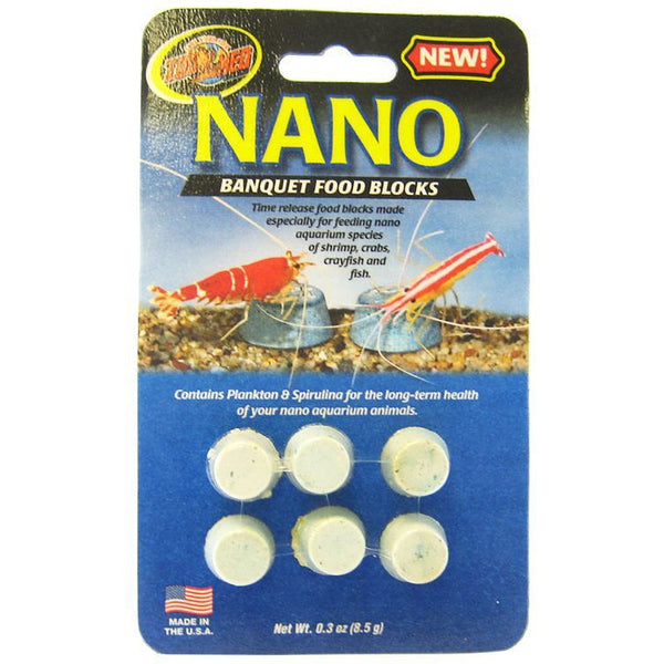 Zoo Med Nano Banquet Food Blocks, .3 oz (6 Pack)-Fish-Zoo Med-PetPhenom
