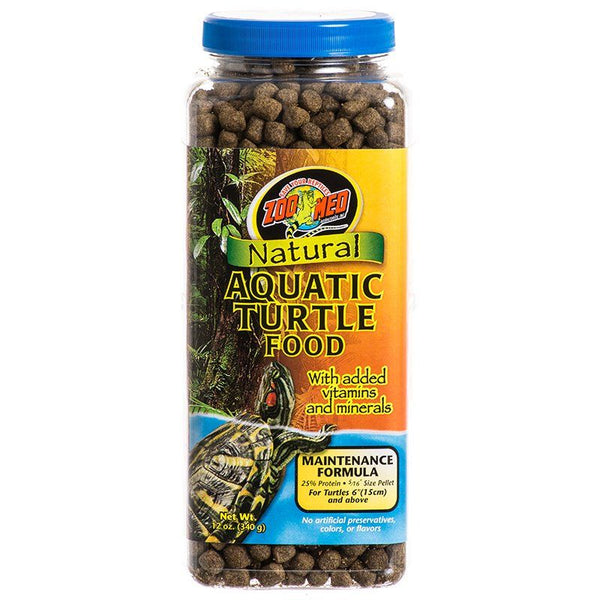 Zoo Med Natural Aquatic Turtle Food - Maintenance Formula (Pellets), 12 oz-Small Pet-Zoo Med-PetPhenom