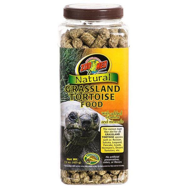 Zoo Med Natural Grassland Tortoise Food, 15 oz-Small Pet-Zoo Med-PetPhenom