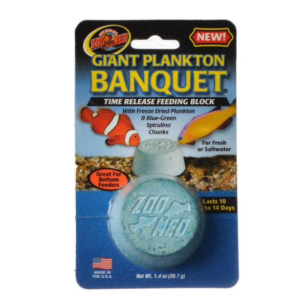 Zoo Med Plankton Banquet Fish Feeding Block, Giant - 1 Pack-Fish-Zoo Med-PetPhenom