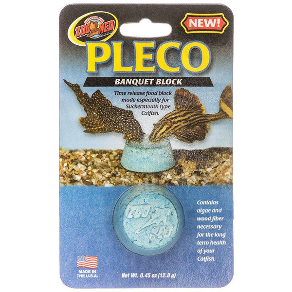 Zoo Med Pleco Banquet Block, 1 Pack - (0.45 oz / 12.8 grams)-Fish-Zoo Med-PetPhenom