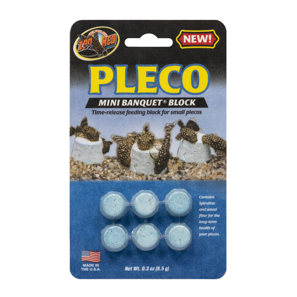 Zoo Med Pleco Banquet Block Mini, 6 count-Fish-Zoo Med-PetPhenom