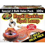 Zoo Med Repti Basking Spot Lamp Replacement Bulb, 100 Watts (2 Pack)-Small Pet-Zoo Med-PetPhenom