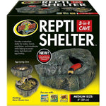 Zoo Med Repti Shelter 3 in 1 Cave, Medium - 8" Diameter-Small Pet-Zoo Med-PetPhenom