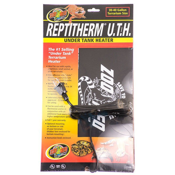 Zoo Med Repti Therm Under Tank Reptile Heater, 16 Watts - 12" Long x 8" Wide (30-40 Gallons)-Small Pet-Zoo Med-PetPhenom