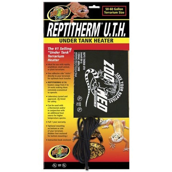 Zoo Med Repti Therm Under Tank Reptile Heater, 24 Watts - 18" Long x 8" Wide (50-60 Gallons)-Small Pet-Zoo Med-PetPhenom