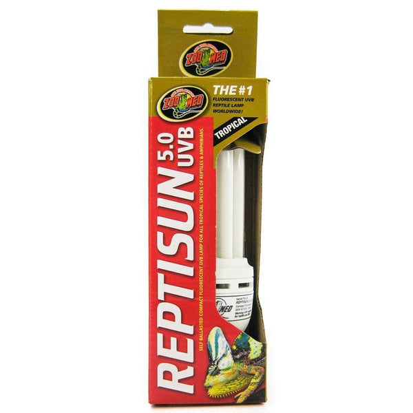 Zoo Med ReptiSun 5.0 UVB Mini Compact Flourescent Replacement Bulb, 26 Watts-Small Pet-Zoo Med-PetPhenom