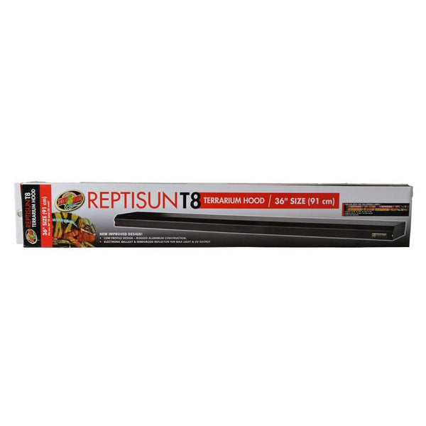Zoo Med Reptisun T8 Terrarium Hood, 36" Fixture without Bulb (36" Bulb Required)-Small Pet-Zoo Med-PetPhenom