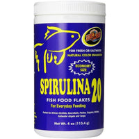 Zoo Med Spirulina 20 Flakes Fish Food, 4 oz-Fish-Zoo Med-PetPhenom