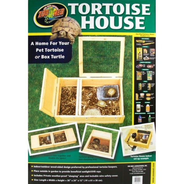 Zoo Med Tortoise House, 36"L x 24"W x 12"H-Small Pet-Zoo Med-PetPhenom