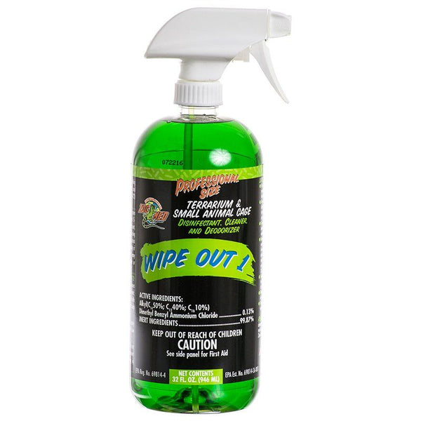 Zoo Med Wipe Out 1 - Small Animal & Reptile Terrarium Cleaner, 32 oz-Small Pet-Zoo Med-PetPhenom