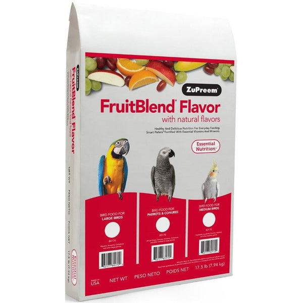 ZuPreem FruitBlend Flavor Bird Food for Medium Birds, 17.5 lbs-Bird-ZuPreem-PetPhenom
