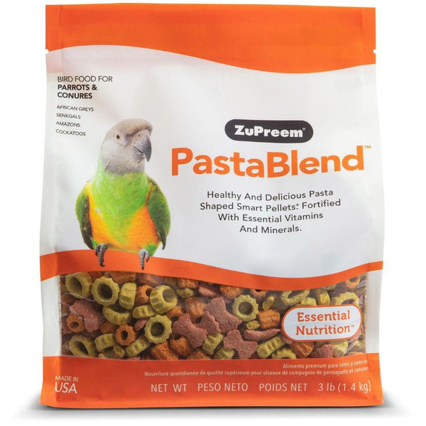 ZuPreem PastaBlend Pellet Bird Food for Parrot and Conure, 3 lbs-Bird-ZuPreem-PetPhenom