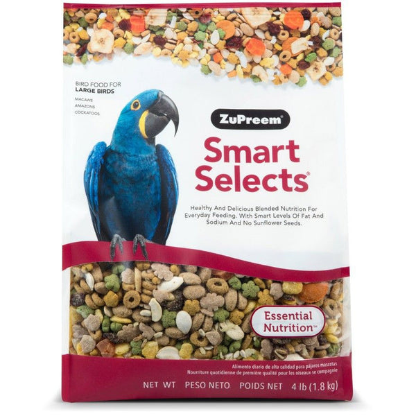 ZuPreem Smart Selects Bird Food for Large Birds, 4 lbs-Bird-ZuPreem-PetPhenom
