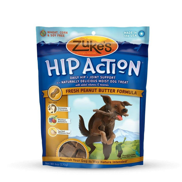 Zuke's Hip Action Treats with Glucosamine Peanut Butter 6 oz.-Dog-Zuke's-PetPhenom