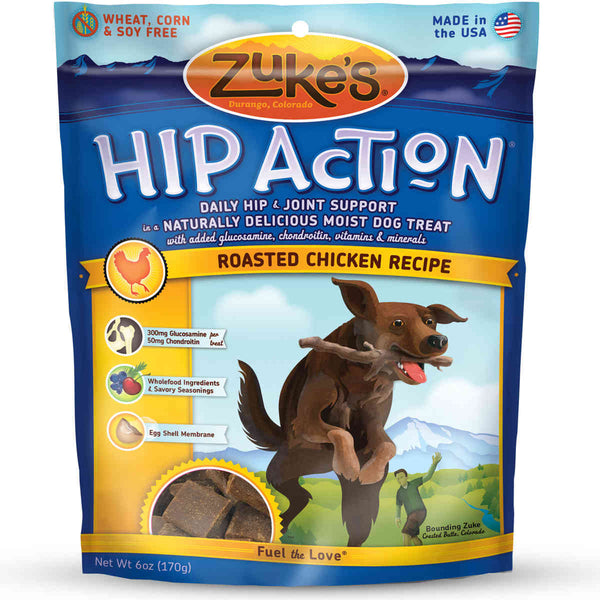 Zuke's Hip Action Treats with Glucosamine Roasted Chicken Recipe 6 oz.-Dog-Zuke's-PetPhenom