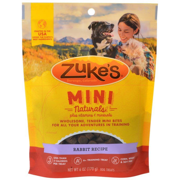 Zukes Mini Naturals Dog Treat - Wild Rabbit Recipe, 6 oz-Dog-Zukes-PetPhenom