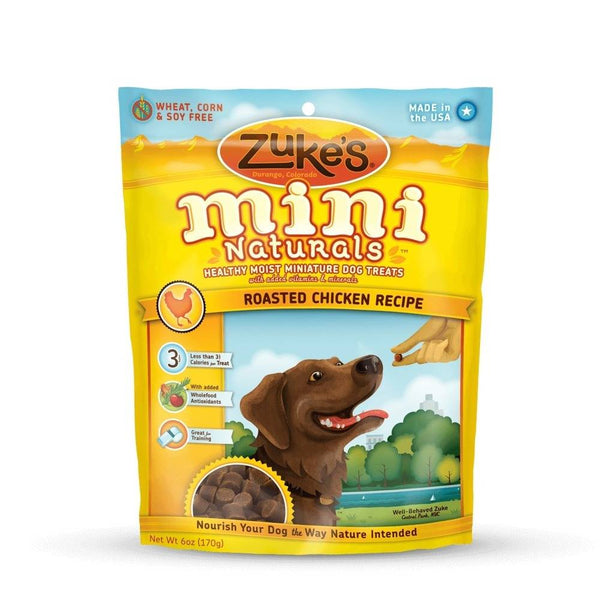 Zuke's Mini Naturals Moist Miniature Treat for Dogs Roasted Chicken 6oz.-Dog-Zuke's-PetPhenom