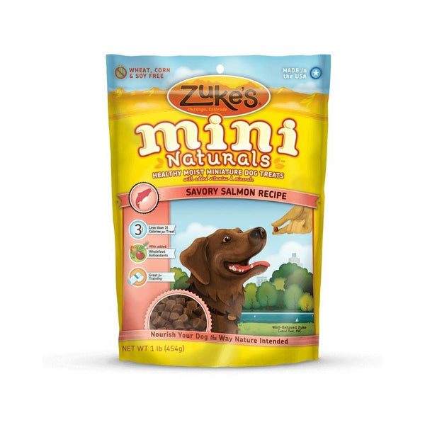 Zuke's Mini Naturals Moist Miniature Treat for Dogs Savory Salmon 1 lbs.-Dog-Zuke's-PetPhenom