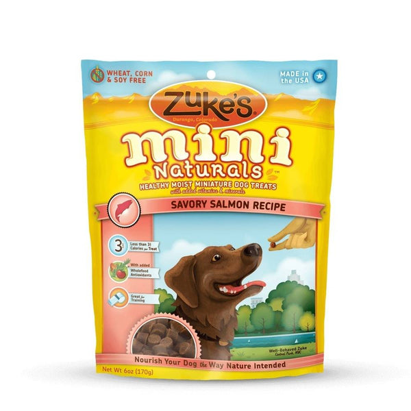 Zuke's Mini Naturals Moist Miniature Treat for Dogs Savory Salmon 6 oz.-Dog-Zuke's-PetPhenom