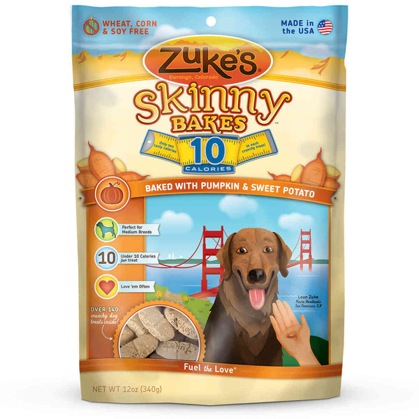 Zuke's Skinny Bakes 10's Pumpkin and Sweet Potato 12 oz.-Dog-Zuke's-PetPhenom