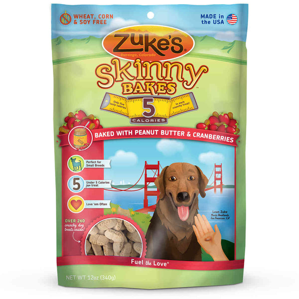 Zuke's Skinny Bakes 5's Peanut Butter and Cranberry 12 oz.-Dog-Zuke's-PetPhenom