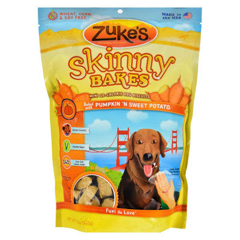 Zukes Skinny Bakes - Pumpkin and Sweet Potato - 10-Calore - 12 oz-Dog-Zuke's-PetPhenom